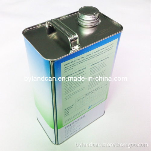 5 Liters Metal Tin Can for Lubricant